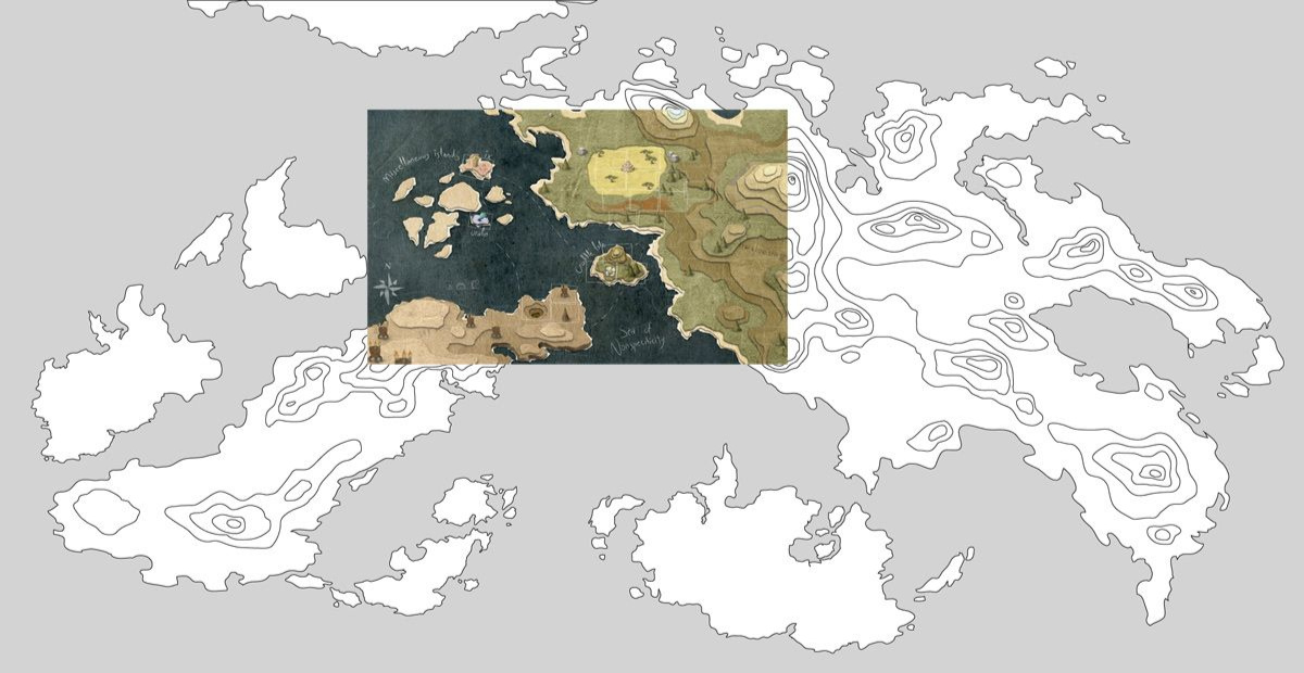 kukubee's Map of Ur - the larger World from Glitch - "that will never be"